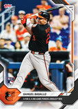 2026 Topps Now Samuel Basallo RC #163 Orioles Rookie 3-for-4 4 RBI Game OA1