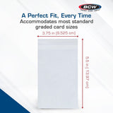 BCW Resealable Graded Card Sleeves - 100 Sleeves Per Pack