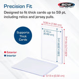 BCW Thick Card Topload Holder 59 PT- 25 Holders Per Pack