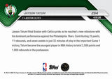 2026 Topps NOW Jayson Tatum #264 Celtics Playoff History 25 PTS 11 REB KM3