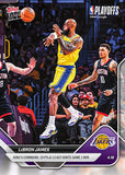 2026 Topps NOW LeBron James #263 Lakers Playoff Win 19 PTS 13 AST KM3