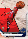 2026 Topps NOW Jeremiah Fears RC #240 Pelicans Youngest PG 1,000 Points DW3