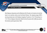 2026 Topps NOW Shai Gilgeous-Alexander #232 SGA 2K OKC Thunder MVP SA3