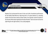 2025-26 Topps NOW Stephen Curry #243 Welcome Back Warriors UL3