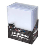 BCW 3x4 Topload Card Holder Standard 25 Holders Per Pack, Fits Cards Up to 35pt