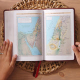 NKJV Single Column Reference Bible, Brown Leathersoft, Indexed, Red Letter