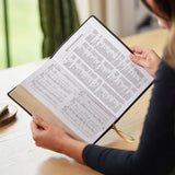 KJV LARGE PRINT Reference Bible, Center Column, Brown Bonded Leather, Red Letter