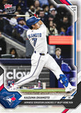 2026 Topps Now Kazuma Okamoto RC Blue Jays 1st MLB Home Run Rookie Card #25 DP1