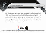 2026 Topps NOW Victor Wembanyama #265 Spurs Historic Playoff Debut 35 PTS KM3