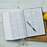 KJV SUPER GIANT Print Deluxe Reference Bible, Black Floral Leathersoft