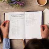 KJV Center Column Reference Bible, Purple Leathersoft, Red Letter, Comfort Print