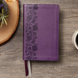 KJV End of Verse Reference Bible Personal Size, Large Print, Purple Leathersoft