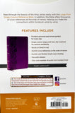 KJV End of Verse Reference Bible Personal Size, Large Print, Purple Leathersoft