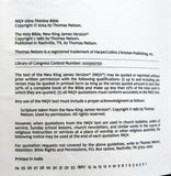 NKJV Ultra Thinline Bible, Black Leathersoft, Red Letter, Comfort Print