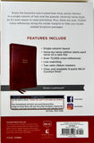 NKJV Single Column Reference Bible Verse by Verse, Brown Leathersoft, Red Letter