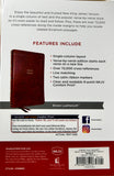 NKJV Single Column Reference Bible, Brown Leathersoft, Indexed, Red Letter