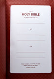 NKJV Single Column Reference Bible, Brown Leathersoft, Indexed, Red Letter