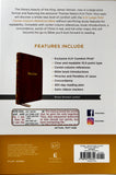 KJV LARGE PRINT Reference Bible, Center Column, Brown Bonded Leather, Red Letter
