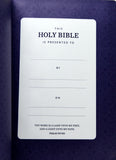 KJV Center Column Reference Bible, Purple Leathersoft, Red Letter, Comfort Print