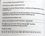 KJV SUPER GIANT Print Deluxe Reference Bible, Black Floral Leathersoft