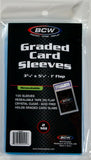 BCW Resealable Graded Card Sleeves - 100 Sleeves Per Pack