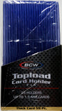 BCW Thick Card Topload Holder 59 PT- 25 Holders Per Pack