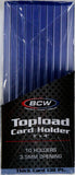 BCW Thick Card Topload Holder 138 PT - 10 Holders Per Pack