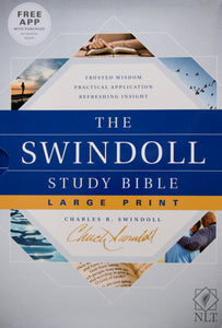 The Swindoll NLT Study Bible Large Print Hardcover New Living Translation