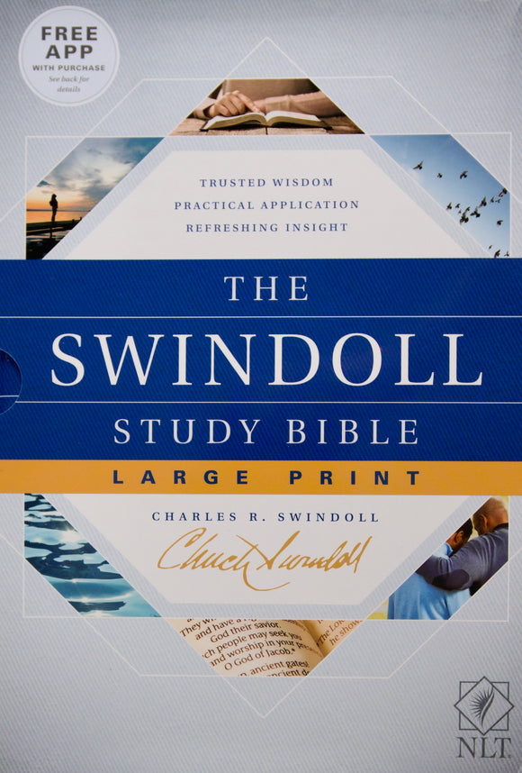 The Swindoll NLT Study Bible Large Print Hardcover New Living Translation