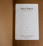 KJV Bible: Center-Column Reference Bible with Apocrypha, Brown Leathersoft