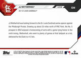 2026 Topps Now JJ Wetherholt RC Cardinals Local Kid Game-Tying HR #134 MD3