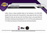 2026 Topps Now LeBron James Lakers Playoff Clutch 3-0 Series Lead #275 MD3