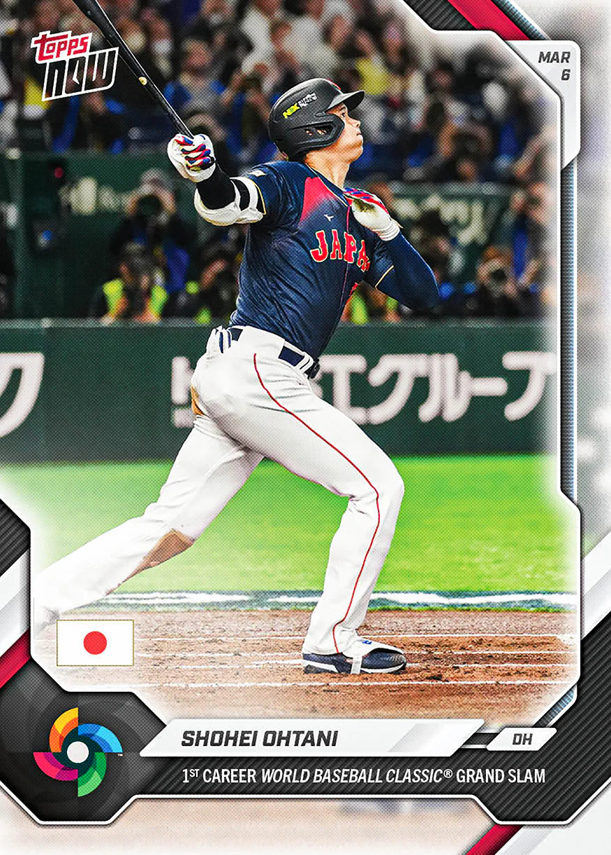 2026 Topps Now Shohei Ohtani WB4 World Baseball Classic Grand Slam 2026 Topps Now Shohei Ohtani WB4 World Baseball Classic Grand Slam
