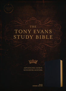 The Tony Evans Study CSB Bible Bonded Leather, Black