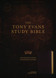 The Tony Evans Study CSB Bible Bonded Leather, Burgundy