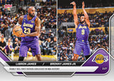 2026 Topps NOW LeBron James & Bronny James Jr. #229 Father-Son Assist Lakers Card AG2