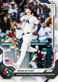 2026 Topps NOW Roman Anthony WB21 Team USA Youngest HR WBC Baseball Card KM2
