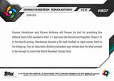 2026 Topps NOW Gunnar Henderson Roman Anthony Team USA WBC Final WB37 DW3