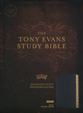 The Tony Evans Study CSB Bible Bonded Leather, Indexed, Black