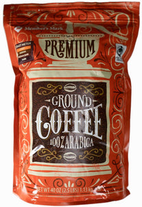 Member's Mark Premium Ground Coffee Medium-Roast 100% Arabica, 40 Ounce