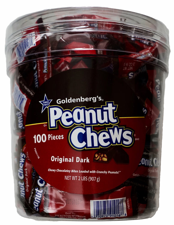 Goldenberg's Peanut Chews Original Dark Chocolate, 2 Pounds