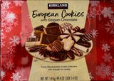 Kirkland Signature European Cookies Belgian Chocolate with Gift Box, 49.4 Ounce