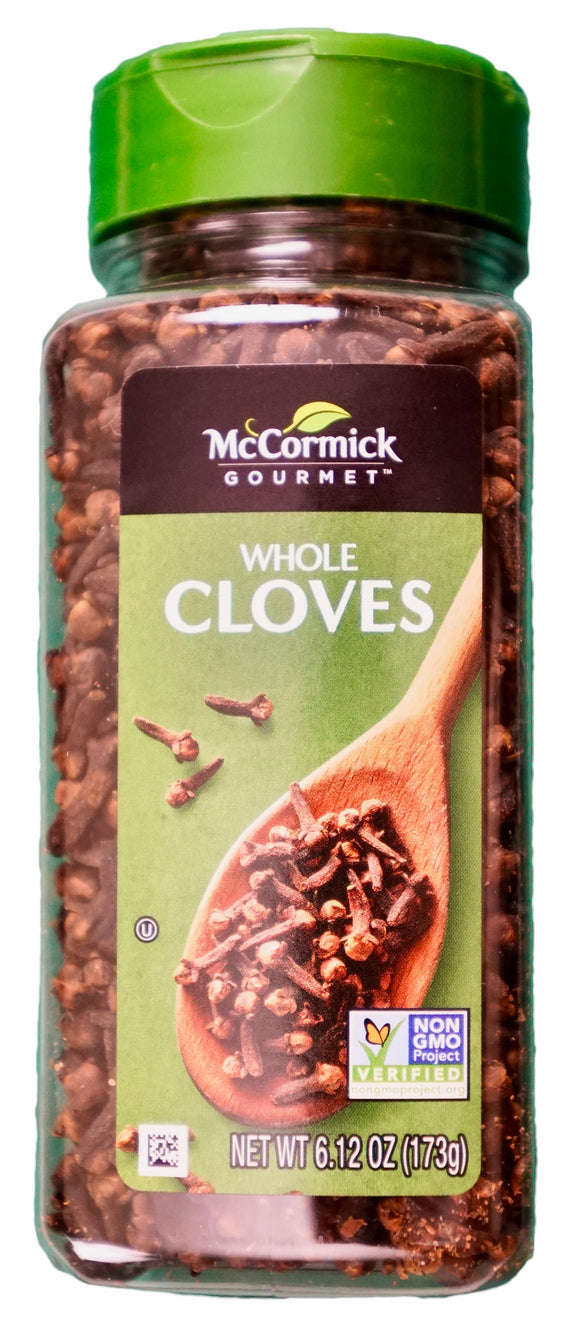 McCormick Gourmet Whole Cloves Non-GMO, 6.12 Ounce