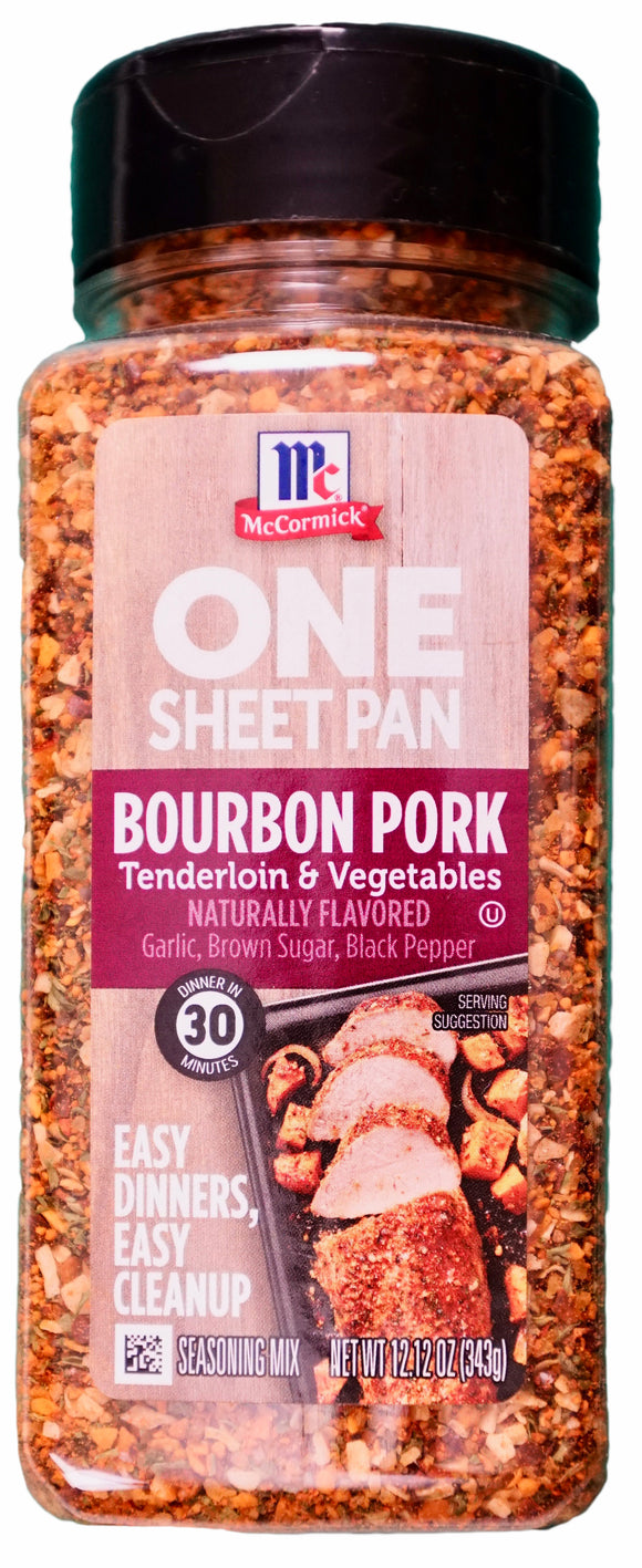 McCormick One Sheet Pan Bourbon Pork Seasoning, 12.12 Ounce