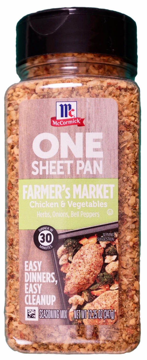 McCormick Farmer's Market One Sheet Pan Chicken Seasoning 12.25 Ounce