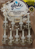 Glade Plugins Sheer Vanilla Embrace Sweet Florals Orchids, 9 Scented Oil Refills