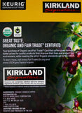 Kirkland Signature Organic Coffee Medium Roast Fair Trade, Keurig K Cup Pods